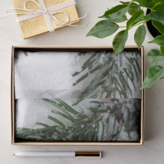 Kerstboom en bal tissuepapier (Geschenk)