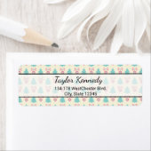 Kerstboom en Bauble Pattern Etiket (Insitu)