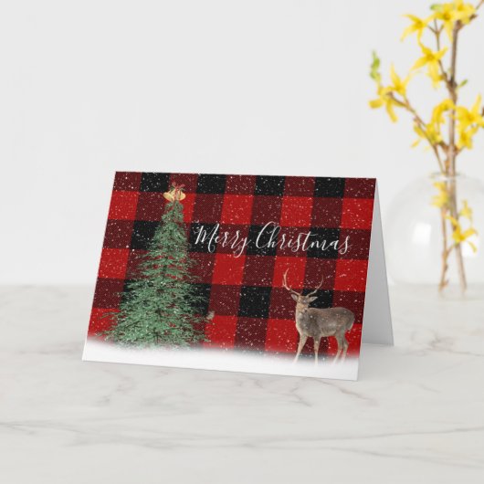 kerstboom en bier op een speldenkaart kaart (Gele Bloem)