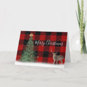 kerstboom en bier op een speldenkaart kaart (Voorkant)