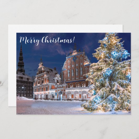 Kerstboom en Blackhead-huis in Riga (Voorkant / Achterkant)