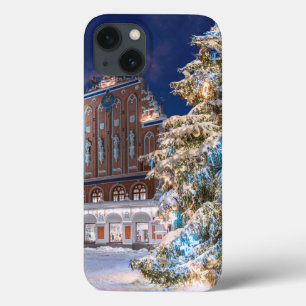 Kerstboom en Blackhead-huis in Riga Case-Mate iPhone Case