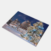 Kerstboom en Blackhead-huis in Riga Deurmat (Schuin)