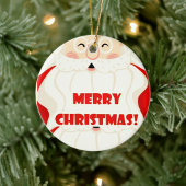 Kerstboom en bloemen keramisch ornament