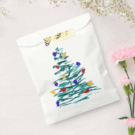 Kerstboom en Bollen Favoriete Tassen Bedankzakje (Gezegeld)