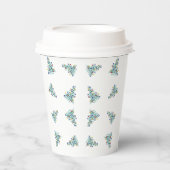 Kerstboom en bollen papieren beker (Voorkant)