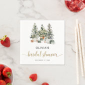 Kerstboom En Cadeaus Bruidsfeest Servetten (Insitu)