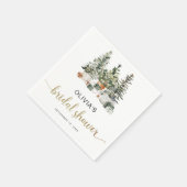 Kerstboom En Cadeaus Bruidsfeest Servetten (Hoek)