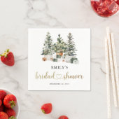 Kerstboom En Cadeaus Bruidsfeest Servetten (Insitu)