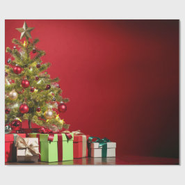 Kerstboom en Cadeaus Cadeaupapier