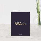 Kerstboom en Cadeaus Feestdagen Kaart (Achterkant)