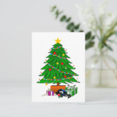 Kerstboom en Cadeaus Feestdagenkaart (Staand voorkant)