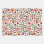 Kerstboom en Cadeaus Inpakpapier Vel (Voorkant)