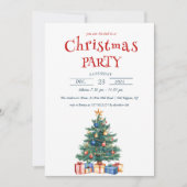 Kerstboom en Cadeaus kerstfeest Kaart (Voorkant)