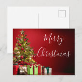 Kerstboom en cadeaus Kerstmis Briefkaart (Voorkant / Achterkant)