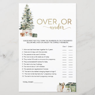 Kerstboom en cadeaus Over of Onder spel
