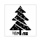 Kerstboom en Cadeaus Rubberstempel (Afrduk)