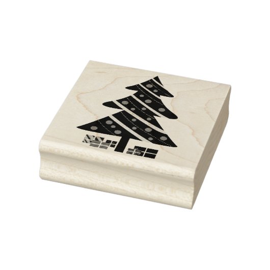 Kerstboom en Cadeaus Rubberstempel (Stempel)