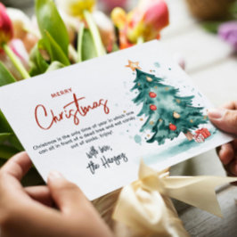 Kerstboom en Cadeaus Vrolijk kerstfeest Feestdagenkaart