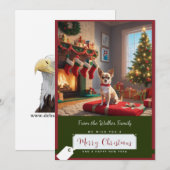 Kerstboom en Chihuahua Feestdagenkaart (Voorkant / Achterkant)