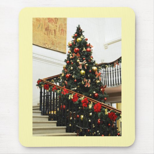 Kerstboom en decoraties muismat (Voorkant)