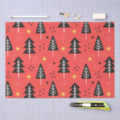 Kerstboom en geel Star-papier Tissuepapier (Craft)