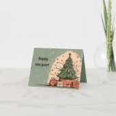 Kerstboom en geschenken kaart (Voorkant)