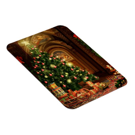 Kerstboom en geschenken magneet (Rechterzijde)