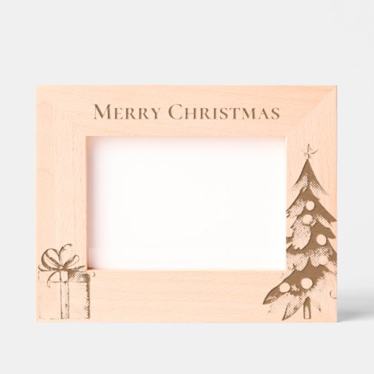 Kerstboom en Gift Gegraveerde Lijstjes (Voorkant)