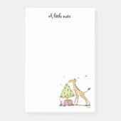 kerstboom en giraffe - kerstfeest post-it® notes (Voorkant)