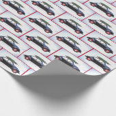 Kerstboom en gouden repetiever cadeaupapier (Hoek)