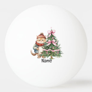 Kerstboom en Kerstman voor de speler Pingpongbal