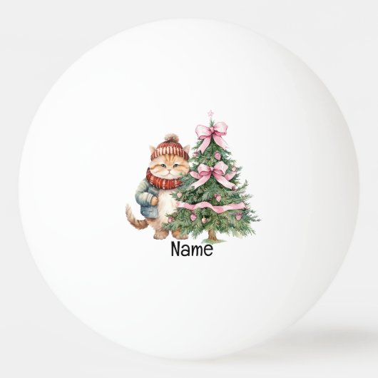 Kerstboom en Kerstman voor de speler Pingpongbal (Voorkant)