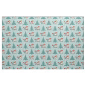 Kerstboom en kerstmanie stof (Fat Quarter)
