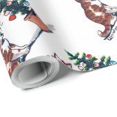 Kerstboom en Kitten, Louis Wain Cadeaupapier (Rol Hoek)