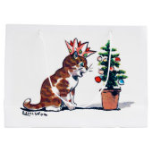 Kerstboom en Kitten, Louis Wain Groot Cadeauzakje (Achterkant)