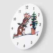 Kerstboom en Kitten, Louis Wain Grote Klok (Hoek)