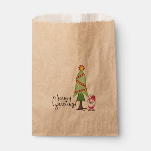 Kerstboom en koepel bedankzakje (Voorkant)