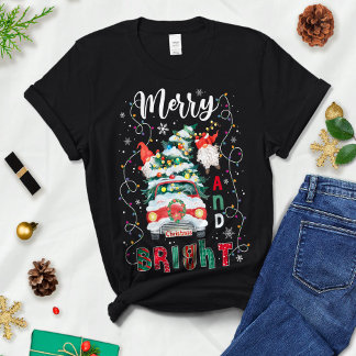 Kerstboom en licht, cadeau voor kerstmis t-shirt