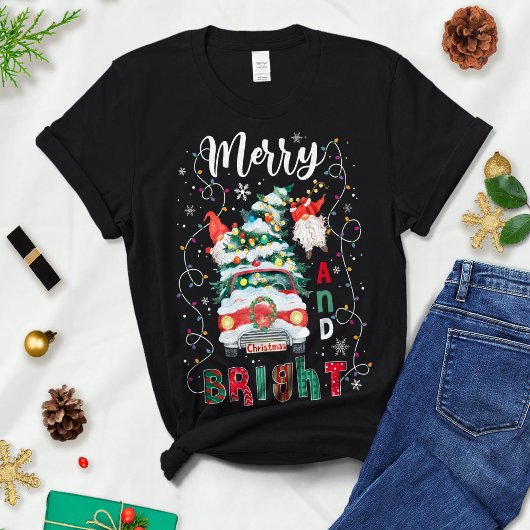 Kerstboom en licht, cadeau voor kerstmis t-shirt