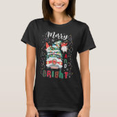 Kerstboom en licht, cadeau voor kerstmis t-shirt (Voorkant)