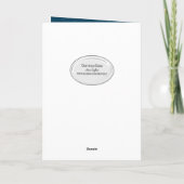 Kerstboom en moonvakantiekaart feestdagen kaart (Achterkant)