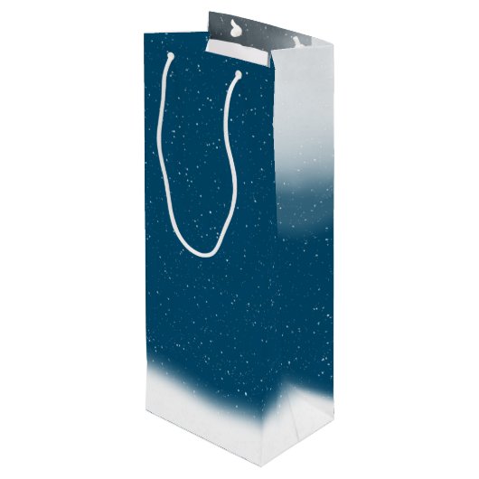 kerstboom en moonwijn wijn cadeautas (Achterkant Gekanteld)