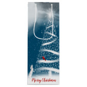 kerstboom en moonwijn wijn cadeautas (Voorkant)