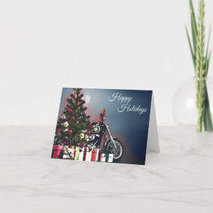 Kerstboom en Motorfiets Kaart