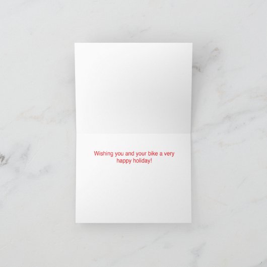 Kerstboom en Motorfiets Kaart (Binnen)