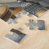 Kerstboom en open haard vakantie legpuzzel (Zijkant)