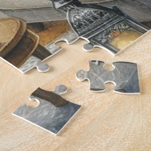 Kerstboom en open haard vakantie legpuzzel (Zijkant)