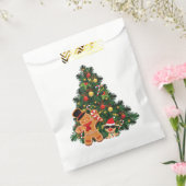 Kerstboom en ornamenten bedankzakje (Gezegeld)