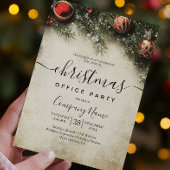 Kerstboom en Ornamenten Vakantie Kantoor Party Kaart